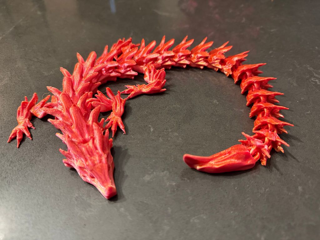 3D Printed Articulated Dragon - Dual Color