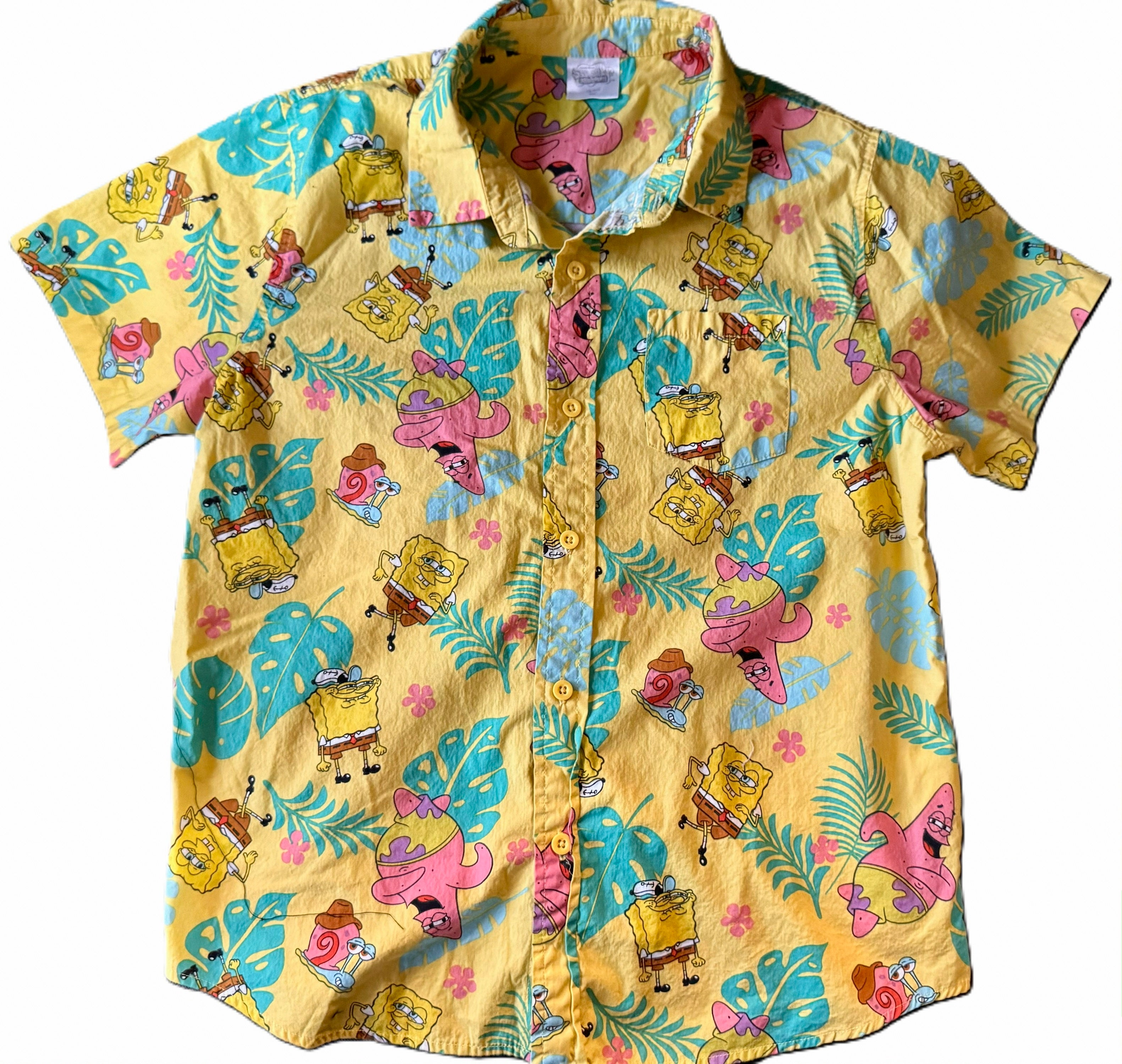 Sponge Bob Square Pants Button Down Shirt