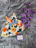 Orange Flower Dress by Pat Pat