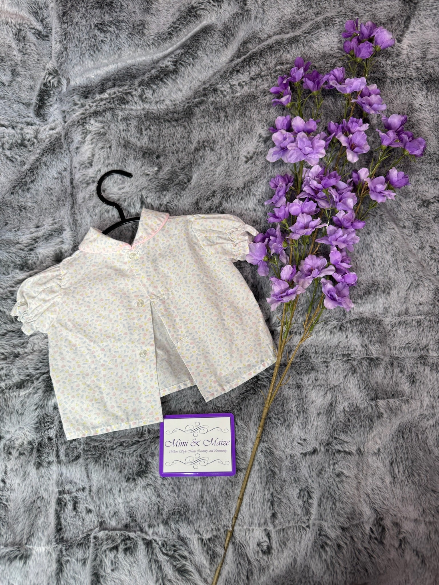 Vintage Back Button Down Blouse