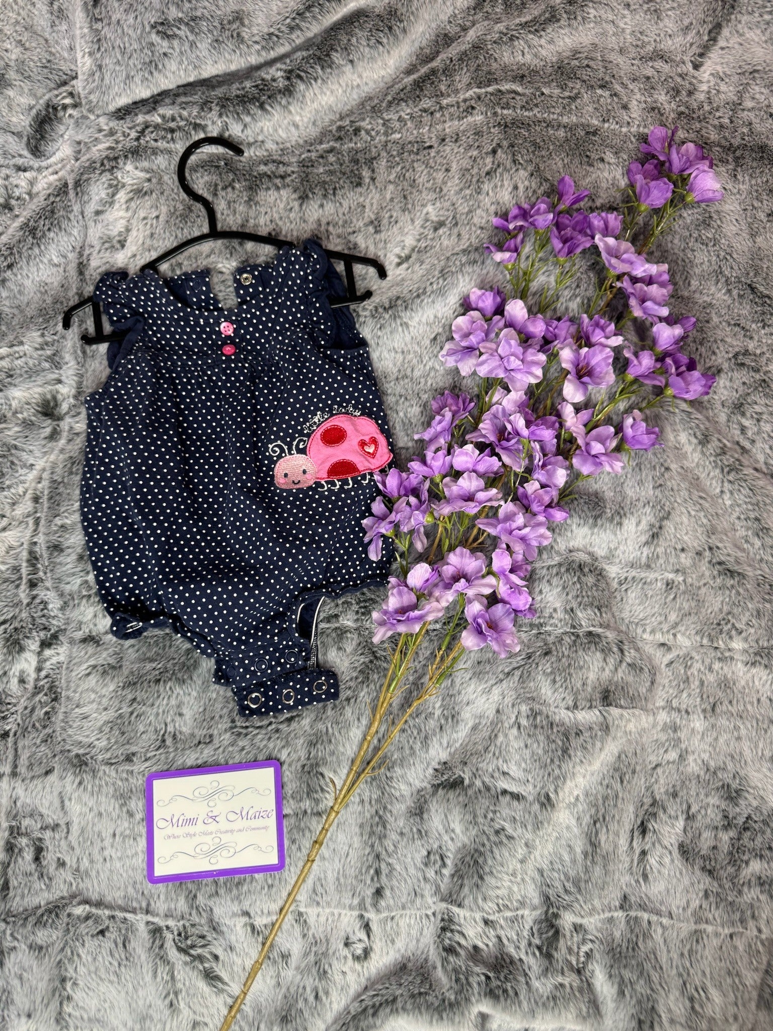 Blue Lady Bug Onesie